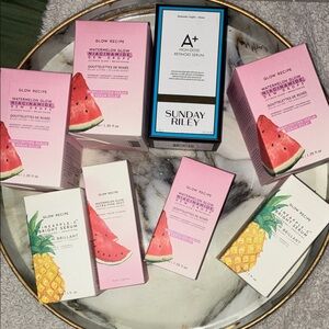 Sunday Riley A+ Retinoid Serum with Glow Recipe Watermelon and Pineapple Set